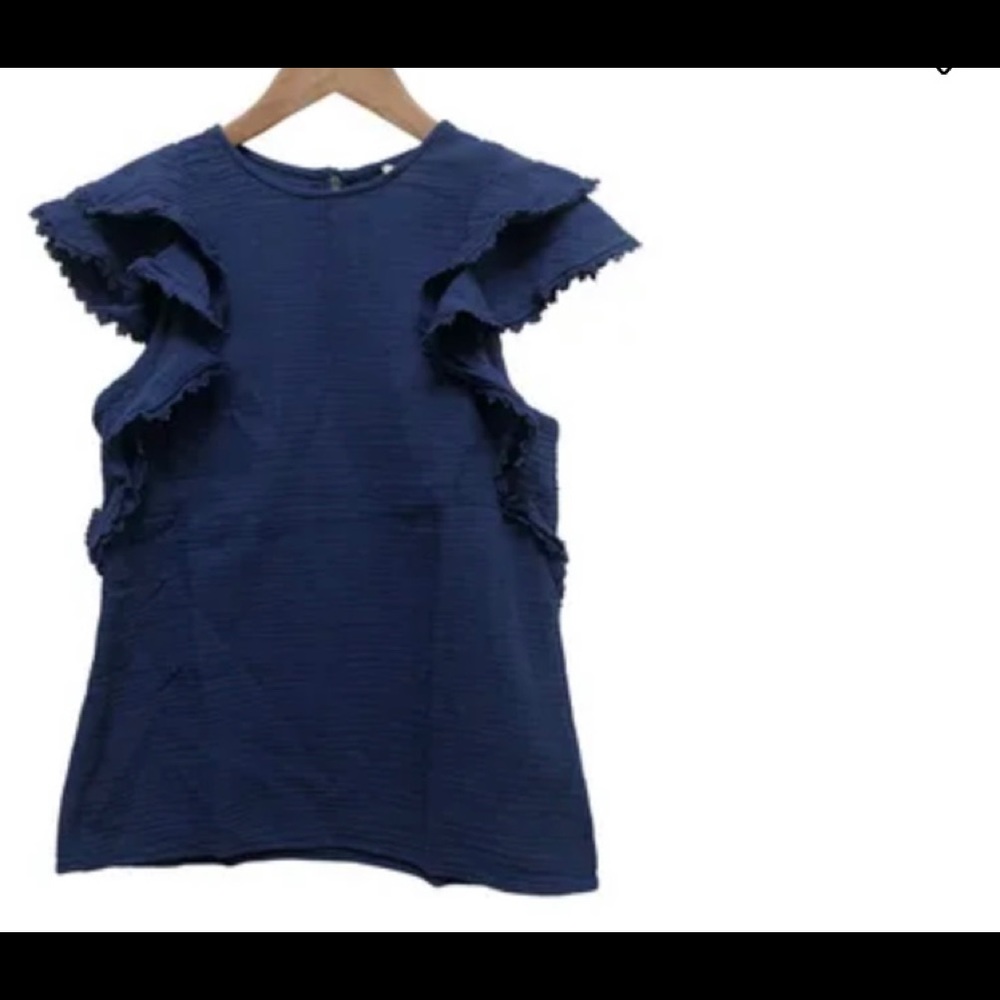 Sézane CREAM colored reflective sleeve blouse